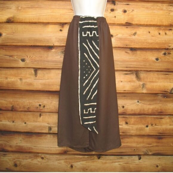 NWT Brown Art To Wear Raw Silk Sk… - Picture 4 of 8